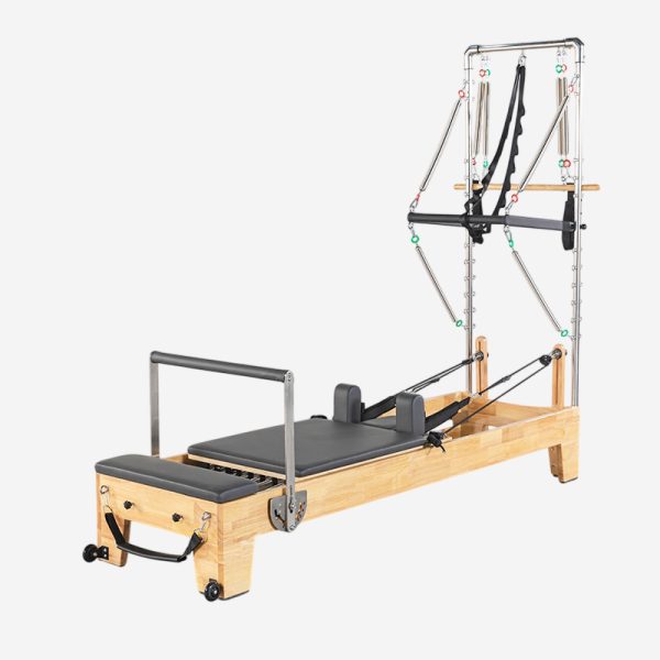 PK-PX1001B Oak Wooden Pilates Reformer With Half Tower