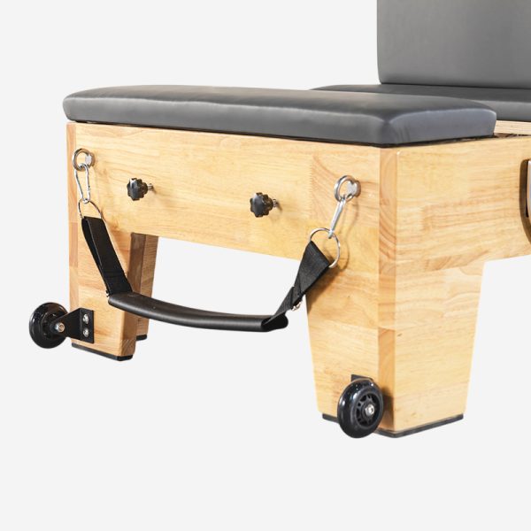 PK-PX1001B Oak Wooden Pilates Reformer With Half Tower - Image 4