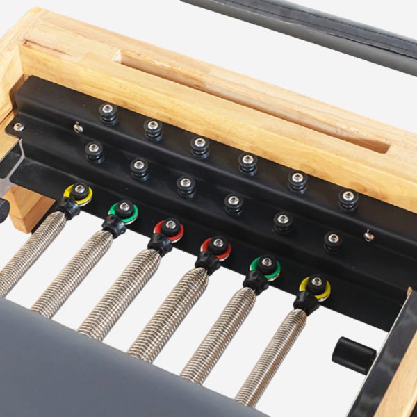 PK-PX1001B Oak Wooden Pilates Reformer With Half Tower - Image 3