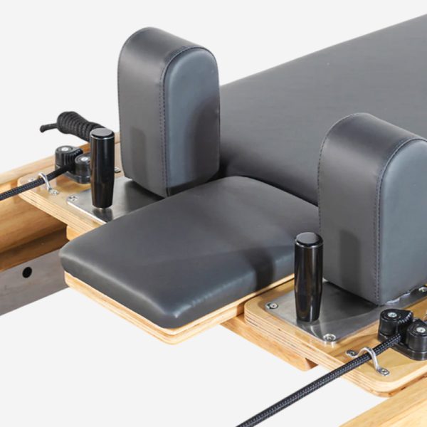 PK-PX1001B Oak Wooden Pilates Reformer With Half Tower - Image 2