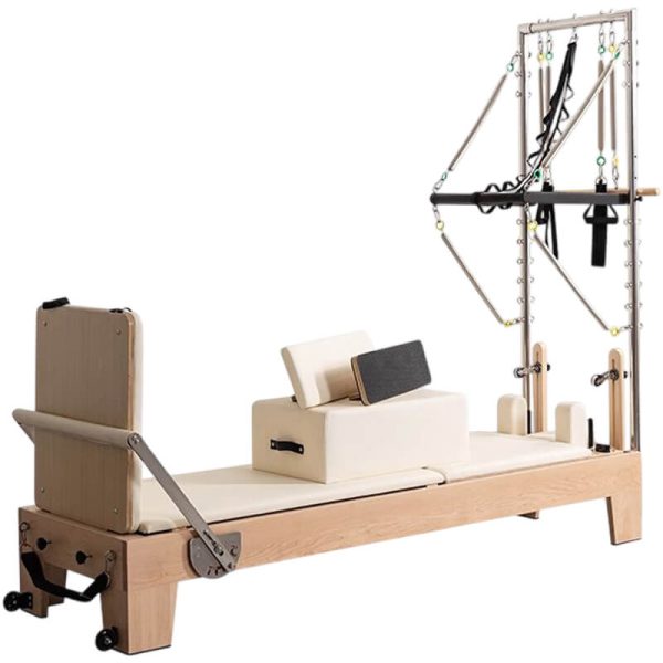 PK-PF1001B High Quality Maple Wood Pilates Reformer Training Equipment with Tower