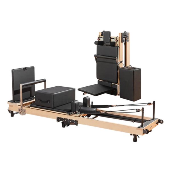 PK-PF1006 High-end maple wood folding Pilates reformer for home Pilates training - Image 2